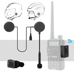 Walkie Talkie Hands-Free Helmet Bluetooth Headset K/M Type Wireless Headphones For Motorcycle Locomotive BT Earpiece Earphone