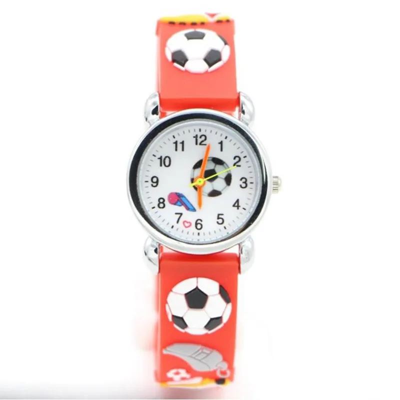 Children Kids Football Watches for Boys Soccer Lover Fashion Sports Children\'s Football Pattern Quartz Wrist Watch Christmas