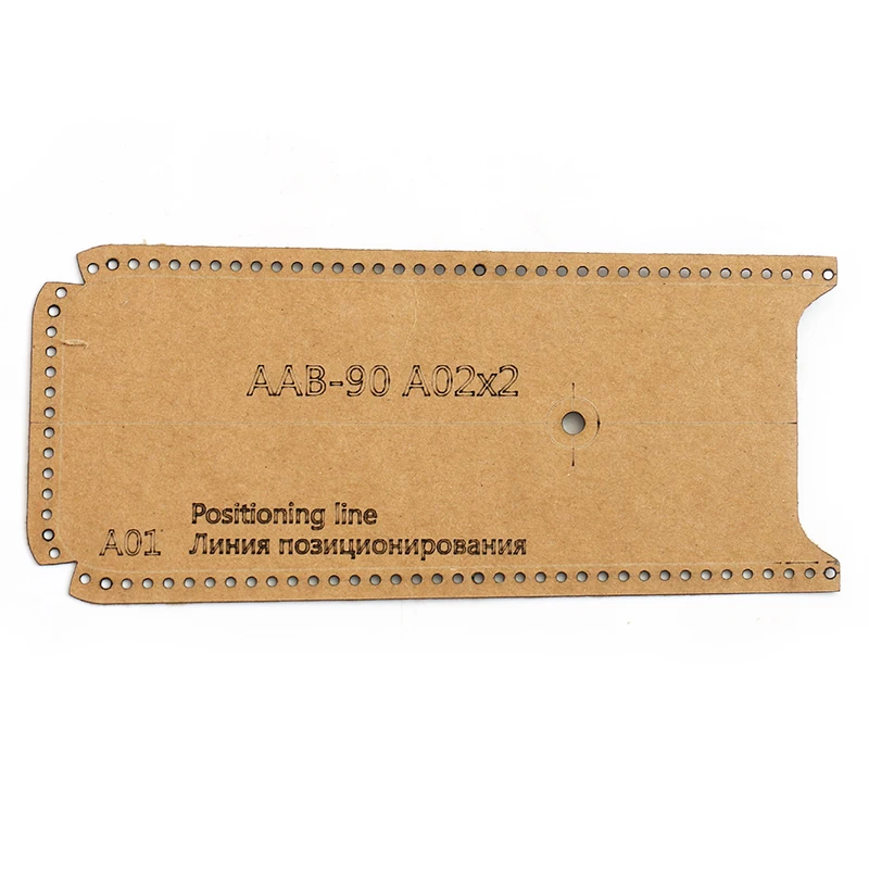 New Fashion Men\'s clutch Bag Wallet DIY Leather Tool Acrylic and Kraft Paper Template Handmade Leather Craft Bag Template 24*15