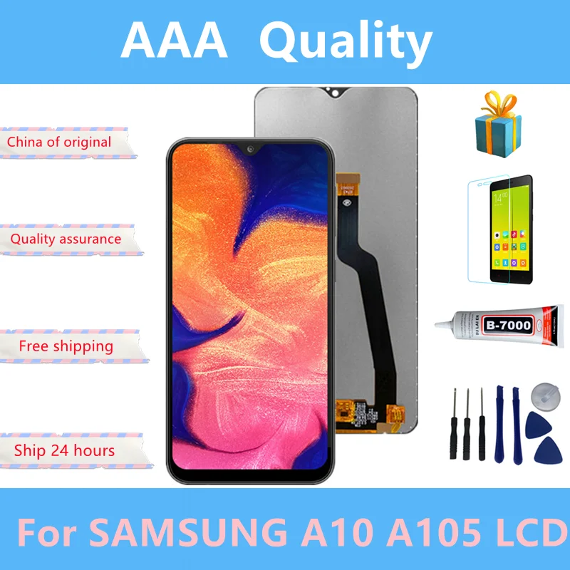 High quality  For Samsung A10 A105 A105F SM-A105F A105FN LCD Display Screen replacement Digitizer Assembly with Frame