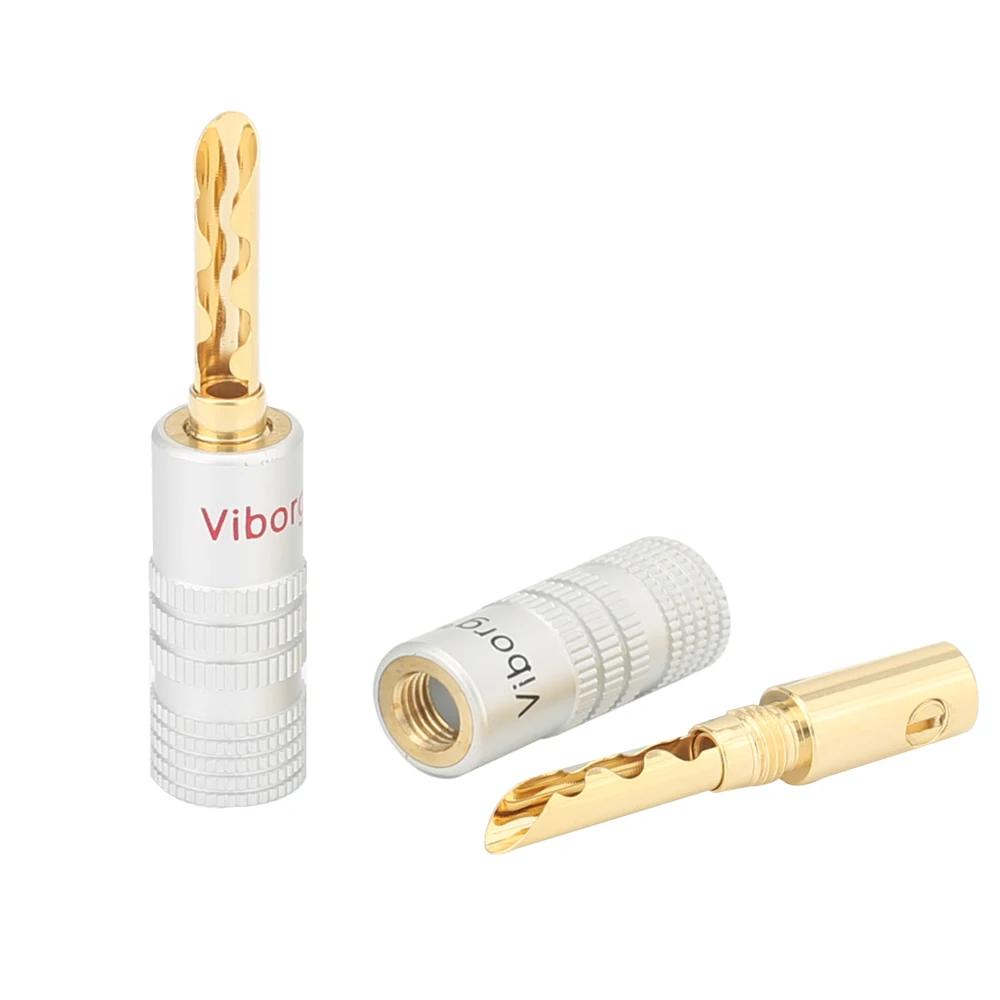 24K Gold Plated viborg Audio BFA złącze wtykowe bananowe 14 sztuk za dużo