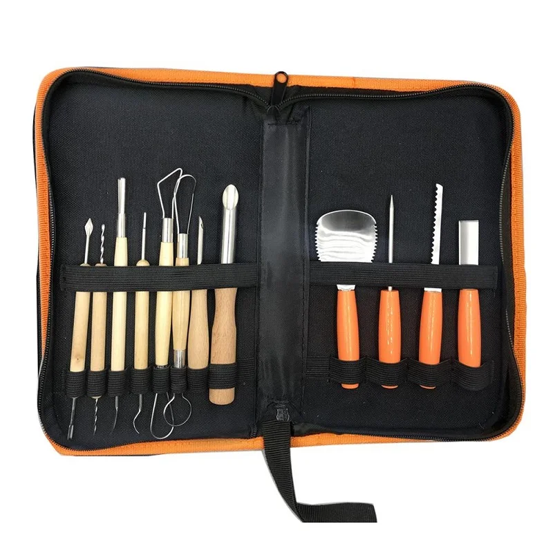 12 pieces of professional pumpkin carving kit tool pumpkin shaving kit + engraving paper