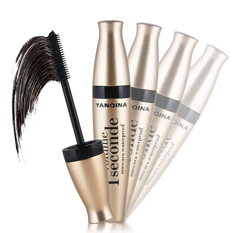 Mascara noir brillant et résistant à l'eau, Extensions de cils lisses et durables, maquillage des yeux, brosse en Silicone, cosmétique professionnel, TSLM1