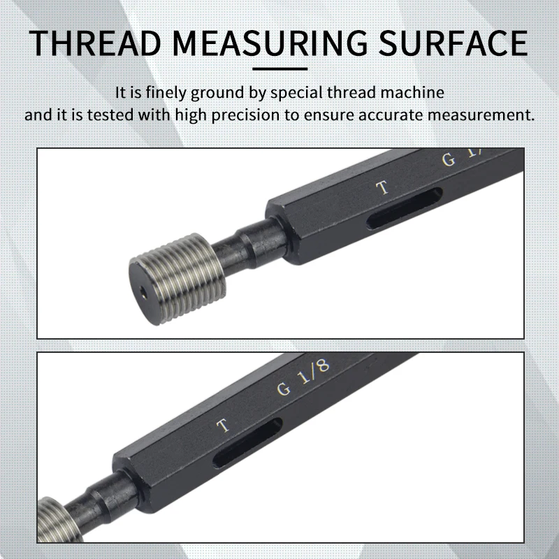 Thread Plug gauge/Ring gauge M6 M8 G1 G1/2 G3/4 G3/8 Gauge accuracy Precision external Screw Gage Fine Pitch Thread Test Tool