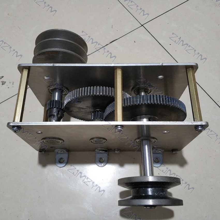 Cranked generator wind up gearbox diy hydraulic drive pulley speed increase ratio transmission gearbox can be customized 1 : 22