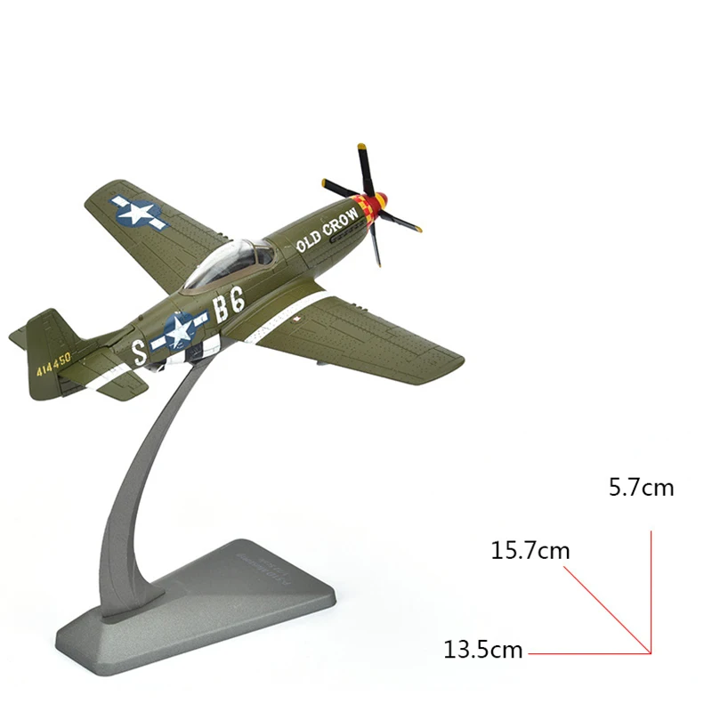 JASON TUTU Diecast Metal 1/72 Scale American Army Airlines P-51D Mustang Fighter P51 Airplane Model Military Drop shipping