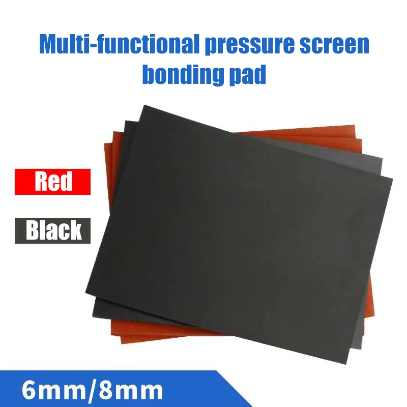 

Super Soft Pressure Screen Special Sponge Red/Black 25x20cm OCA Vacuum Lamination Machine Rubber Mat LCD OLED Screen Repair Tool