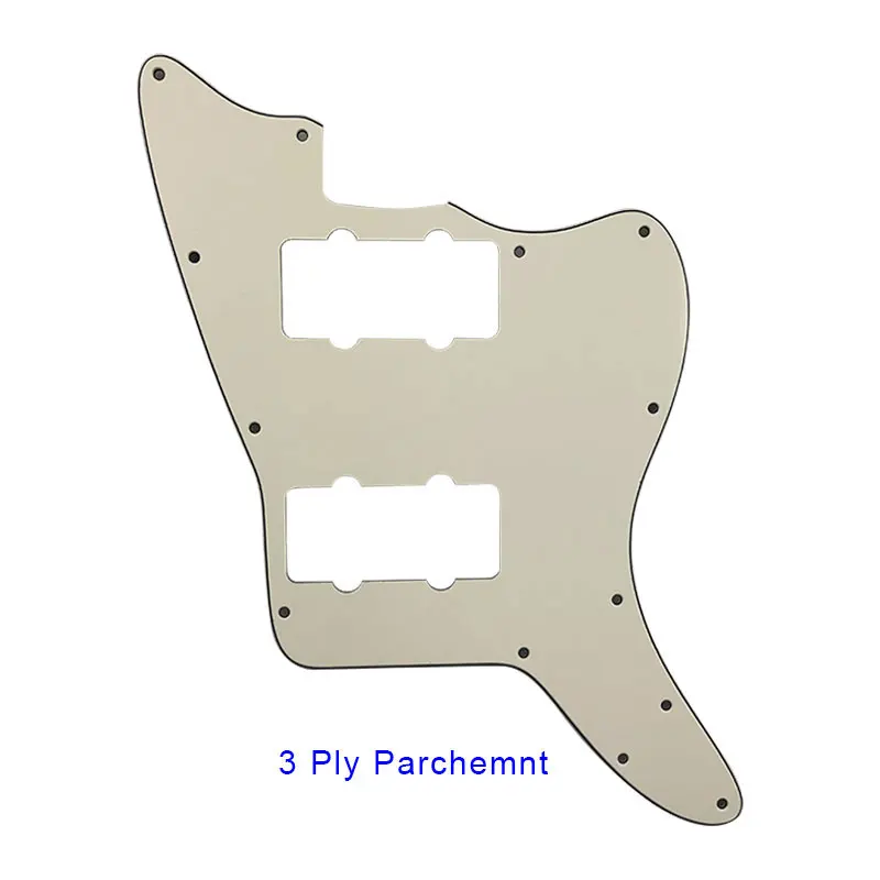 Xinyue personalizado pickguard-para eua 13 buracos parafusos jazzmaster guitarra elétrica pickguard em branco com 2 captadores substituição