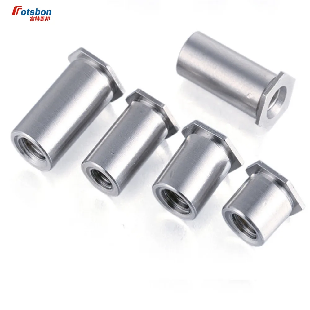 SO4-M5-10 Thru-hole Threaded Standoffs Self Clinching Crossing Crimped Rivnuts Server Cabinet Inox Nuts Sheet Metal Panels Screw