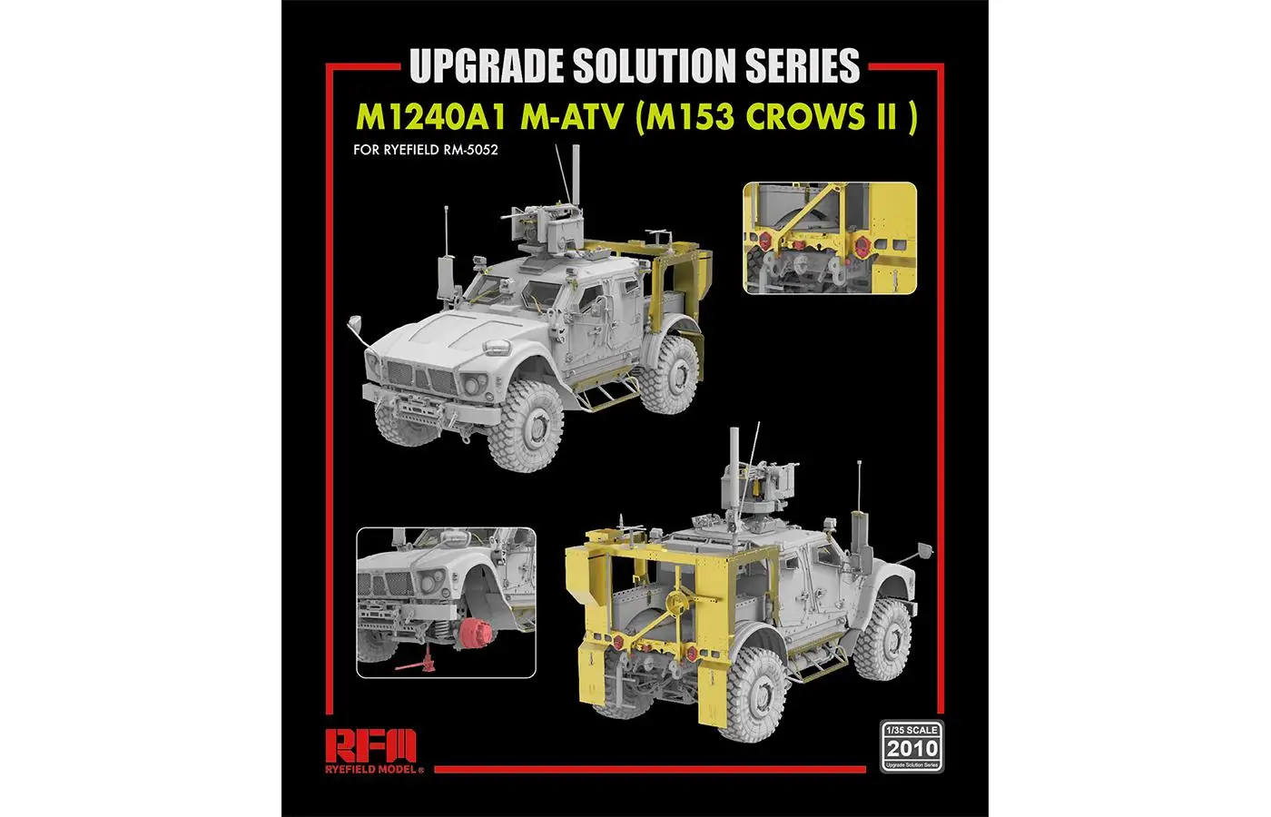 Solución mejorada para RM5052, escala 1/35, M1240A1, M-ATV (M153 CROWS II)