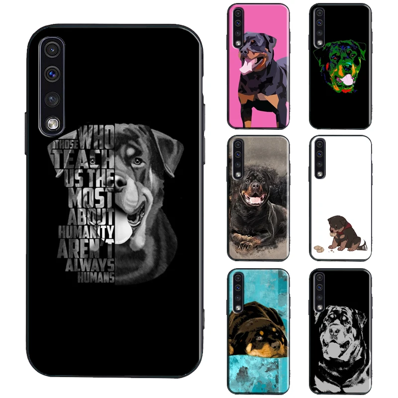 Cute Rottweiler Dog Phone Case For Samsung A71 A51 A31 A11 A21S A20e A70 A50 A40 A10 A20 S A12 A32 A42 A52 A72