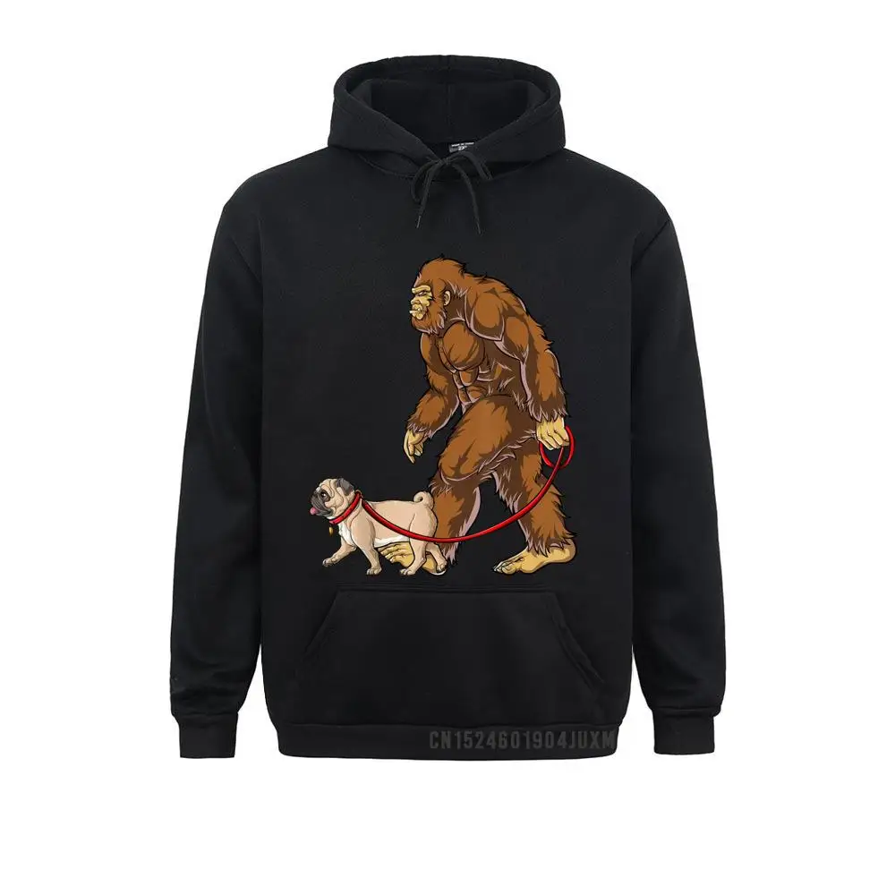 

Bigfoot Dog Walk Pug Sasquatch Kids Boys Women 2021 Fashion Family Men Sweatshirts Hoodies Women Hoods Lovers Day