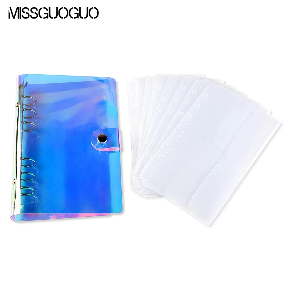 16 Slots Laser Nail Art Stamping Plates Empty Template Case Holder Organizer for Rectangle Round Stencil Album Storage Bag