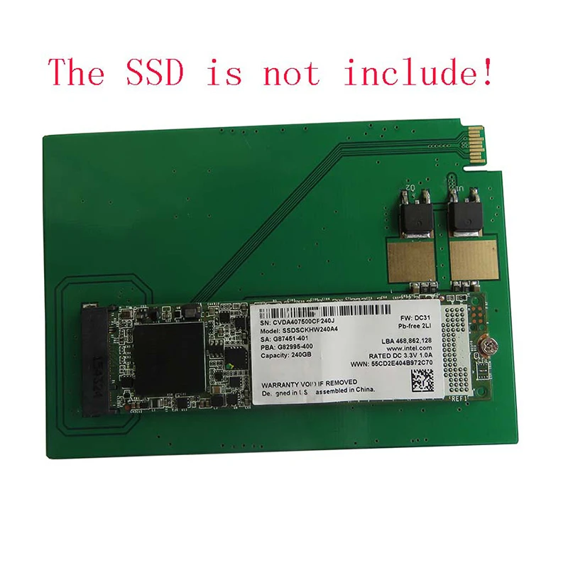 1pc SATA Express to NGFF M.2 adapter Cards expresscard PCBA for UltraSlim Hard Disk SSD WD5000M22K WD5000M21K