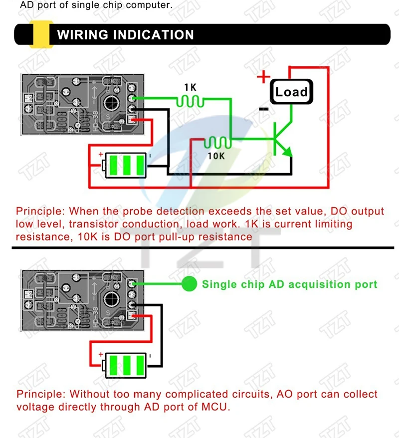 TZT Kapazitiver Bodenfeuchtesensor Modul Bodenfeuchtigkeits-Digitalanzeige Relais-Steuermodul Automatische Bewässerung für Arduino – Detail 9