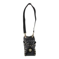 PU Leather Hair Scissors Holster Combs Pouch Bag Hairdressing Stylist Barber