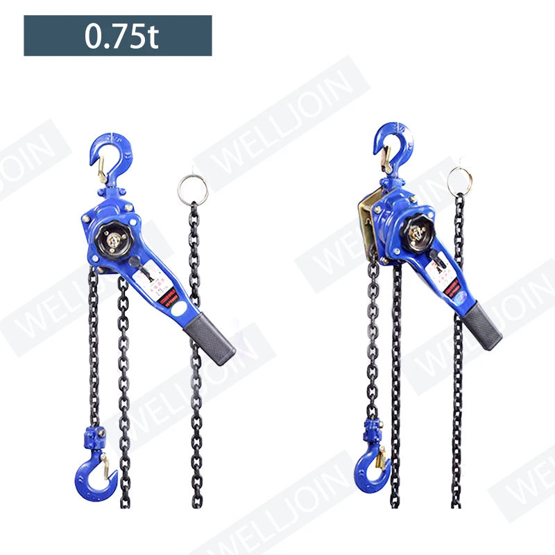 1 T Pulling Wrench Hoist Manual Lifting Chain Hoist Hand Chain Hoist Hook Portable Lever Block inverted Chain Hoist Tightener