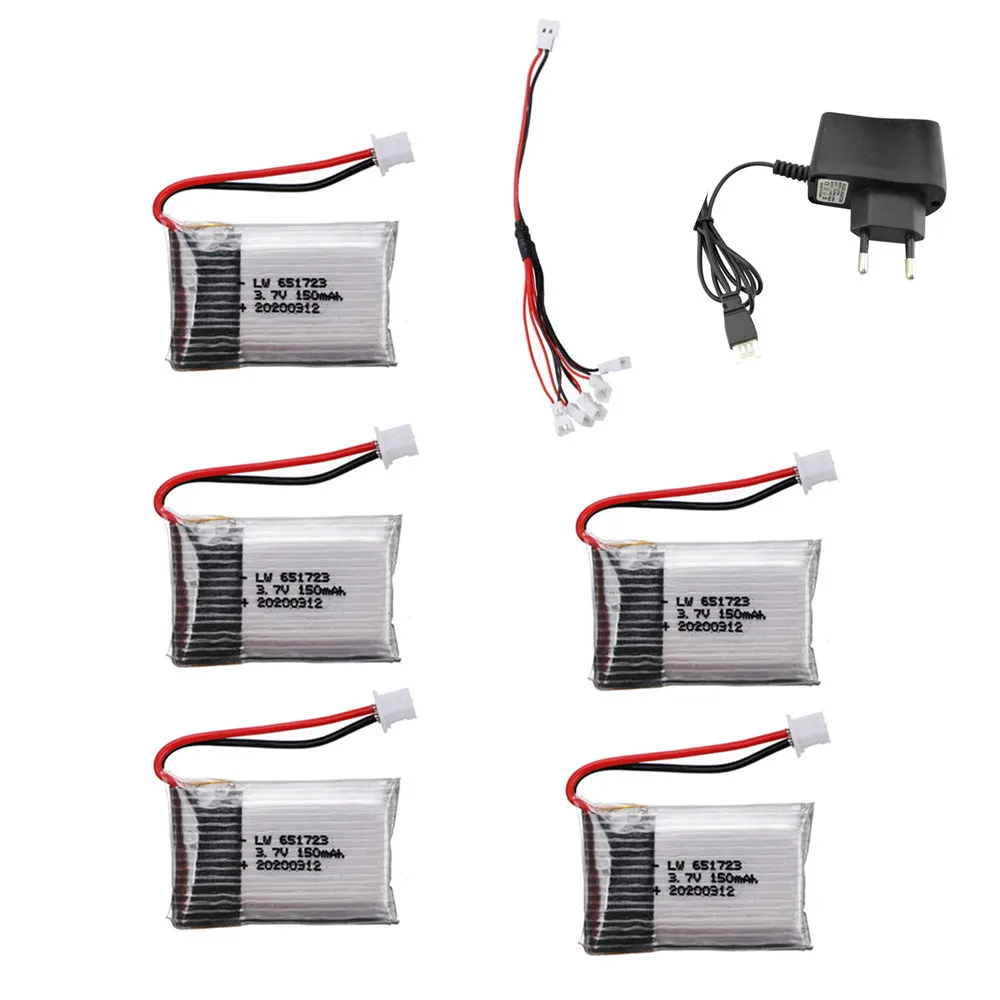 H20 Battery 3.7V 150mAh 651723 Lipo Battery For H20 Syma S8 M67 U839 RC Quadcopter Drone Spares Parts Accessories