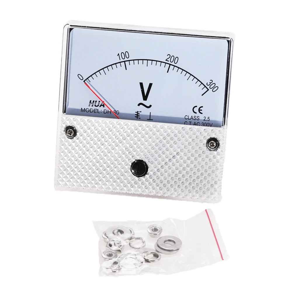 DH-80 AC Analog Voltmeter 300V Spannung Meter
