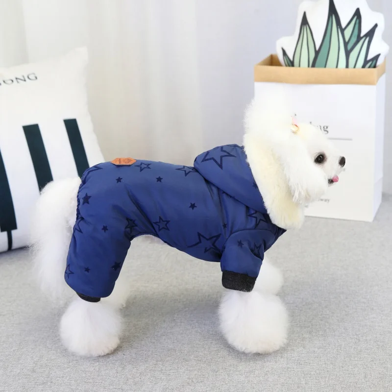 Winter Pet Thickened Warm Dog Clothes  Pet Dog Jacket Coat Puppy Chihuahua Clothing Hoodies For Small Medium Dogs Puppy