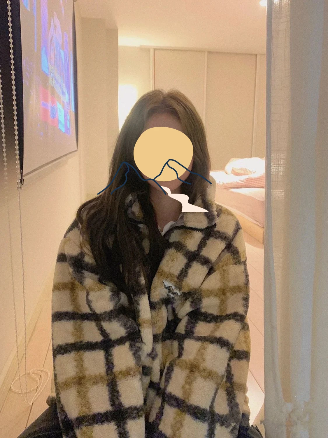 Small Fragrance Jacket Women New Autumn and Winter Cotton Clothes Korean Style Fashion Thick Loose Retro Plaid Cotton Coat New