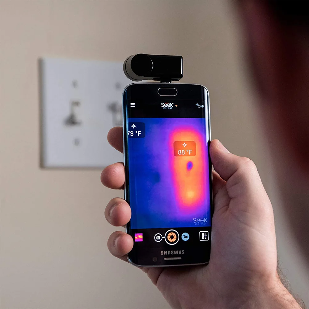 Seek-cámara térmica compacta para teléfono inteligente, módulo electrónico PCB, cámara térmica de temperatura aplicable tipo C IOS