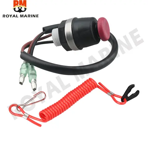 398-06830 Tohatsu 선외기 모터 용 끈이있는 안전 정지 스위치 398-06830-0 398068300M 보트 엔진 부품