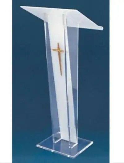 

Acrylic Pulpit Plexiglass Modern Lectern Podium With Cross Acrylic Church Pulpit With Cross Lectern Speech Lectern