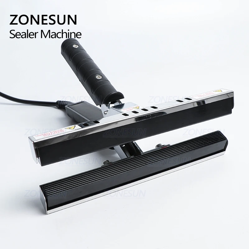 ZONESUN Direct-heat Pliers Sealing Machine For Aluminum Film Kraft Paper Bag Portable Impulse Sealer 200/300mm