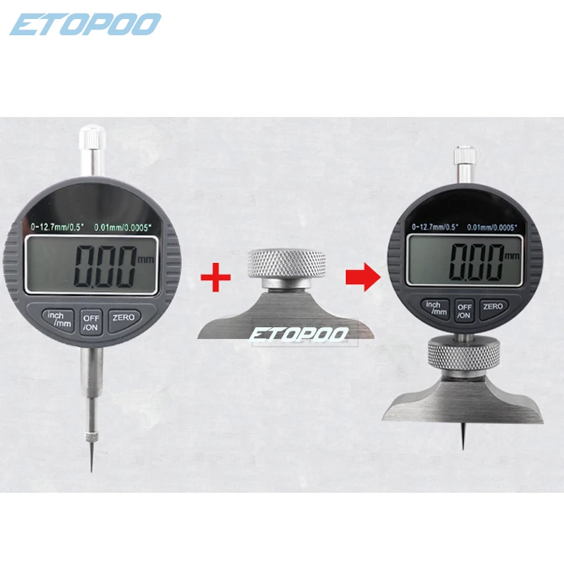 12.7mm/25.4mmGauge stand for depth gauge with harden alloy measuring head dial gauges depth indicator measuring instrument