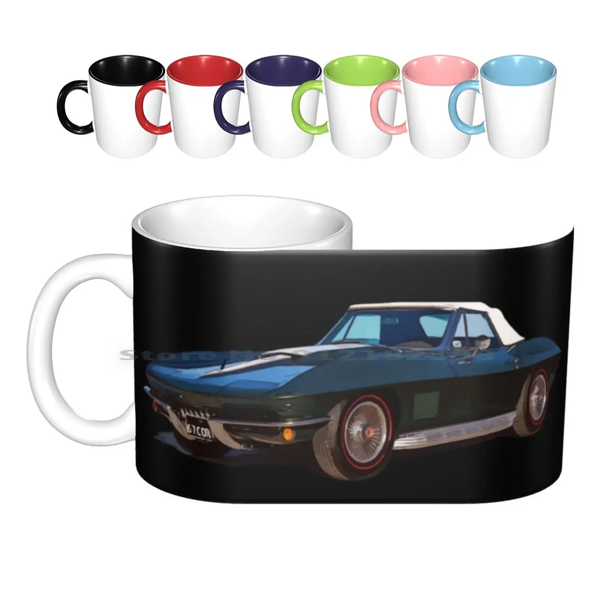 

67 Corvette Stingray Ceramic Mugs Coffee Cups Milk Tea Mug 67 67 Corvette Corvette 67 Corvette Corvette Stingray Corvette