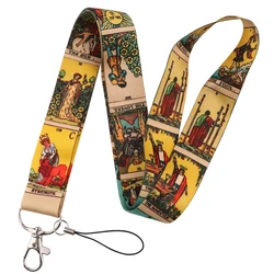 YL1137 Tarot Divination Tools Lanyards for Key Neck Strap lanyard Card ID Badge Holder Gym Key Chain DIY Hang Rope Key Ring