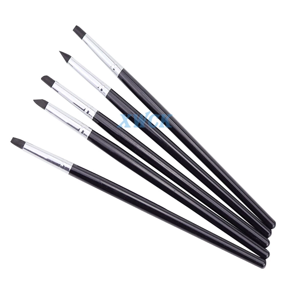 5Pcs Dental Resin Brush Pens Dental Shaping Silicone Adhesive Composite Cement Porcelain Teeth Dentist Tools Dentistry lab tool