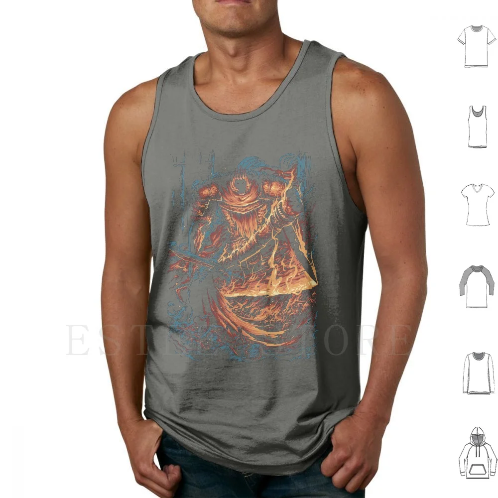 The Old Friend Tank Tops Vest Sleeveless Dark Souls Dark Souls 2 Dark Souls 3 Solaire Solaire Of Astora Yhorm Lordran