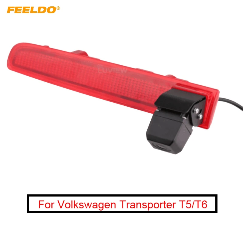 

FEELDO 1Set Car Rear View Brake Light Camera For Volkswagen Transporter T5/T6 (10-17) Reversing Camera #AM2533