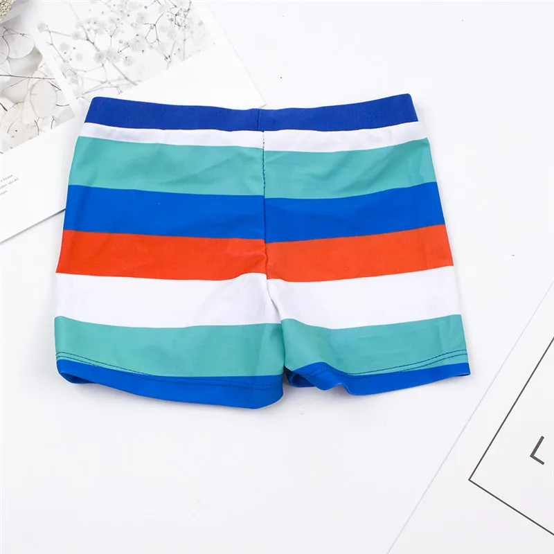 Striped Print Boy Kids Trunks 2024 Children Swimsuit Boys Short Swimwear Short Swimming Trunk Summer Bathing Suit A136