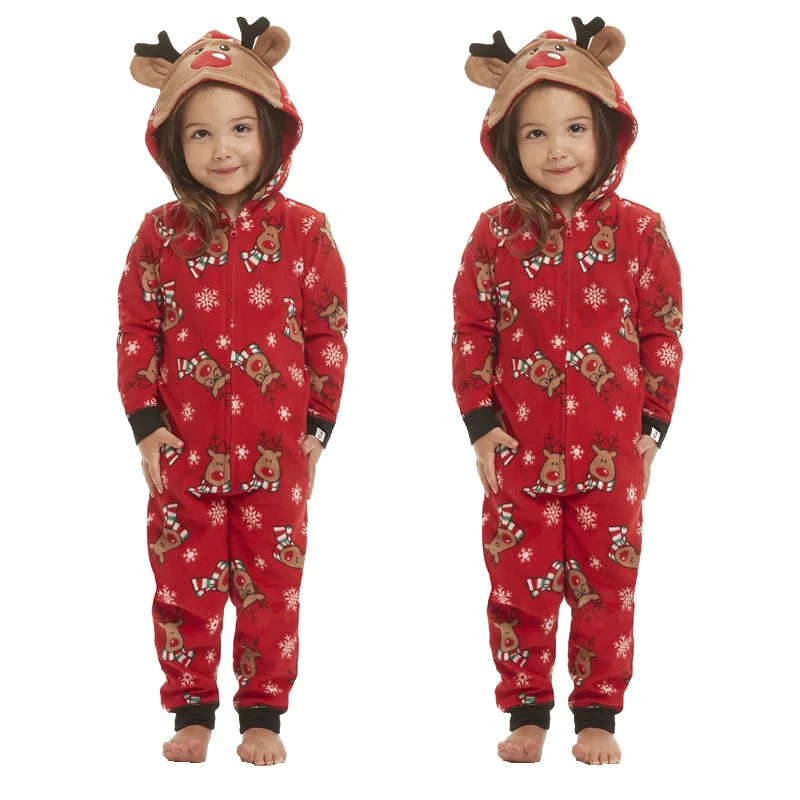 New Year\'s Family Matching Christmas Pajamas Sets Mom and Dad Baby Kid Clothes Print Family Outfits Sleepwear Nightwear 4 Styles