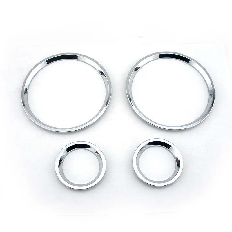 4pcs Plastic ABS Chrome Gauge Dial Dash Cluster Rings Dashboard cover bezel trim For MK4 Zafira A Vauxhall OPEL ASTRA G 98-2005