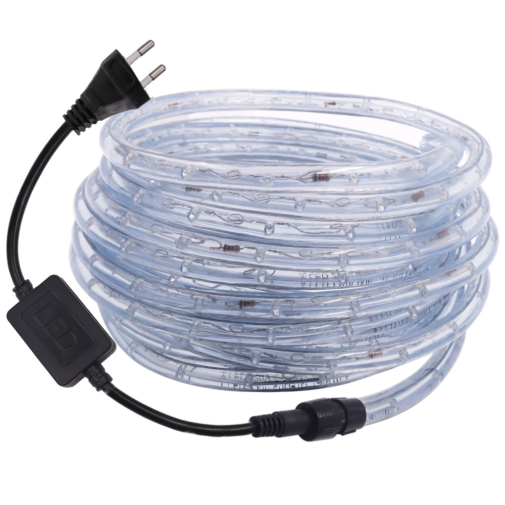 Round Two-wire LED Strip 220V Neon light 36LEDs/m Flexible LED Light Lamp Outdoor Christmas decoration light 1m 5m 20m 100m