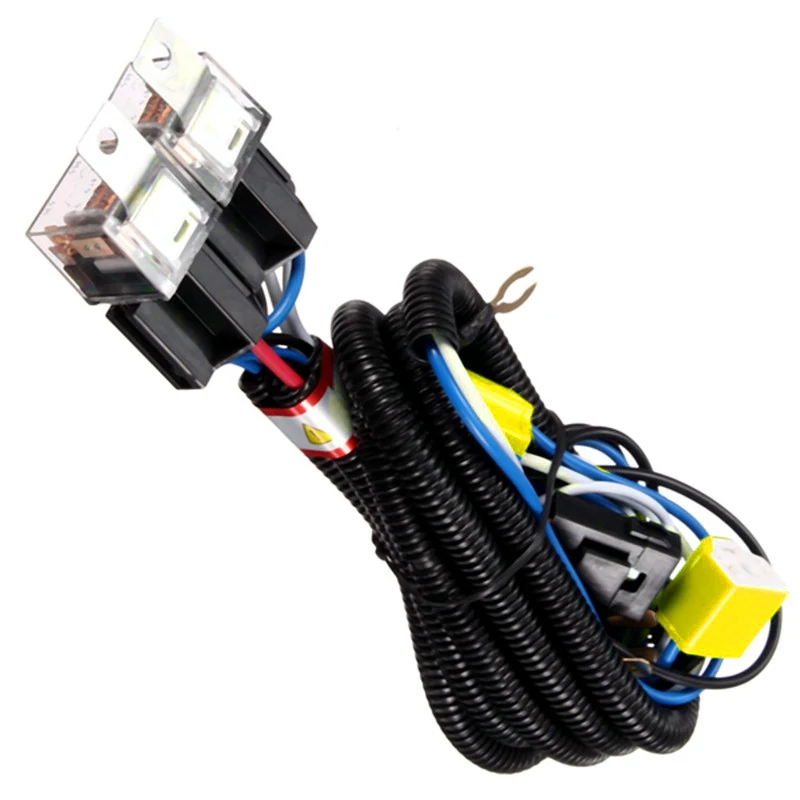 H4/9003 Headlight Conversion Wiring Harness Auto H4 Relay Wiring Harness 2 Headlamp Light Bulb Fix For Car 12V H4 Bulb