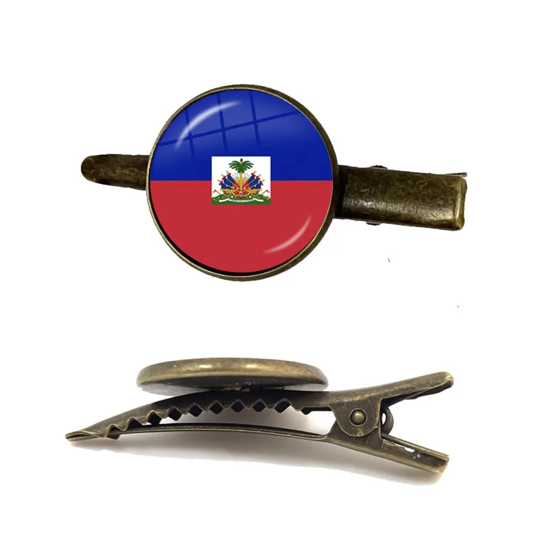 Sardova,Nicaragua,Mauritius,Honduras,Haiti,Togo,Bhutan, Belarus, Belize National Flag 16mm Glass Cabochon Tie Clip For Gift