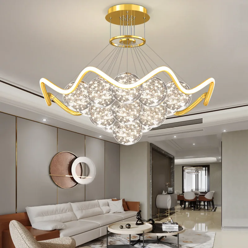 

Modern LED Chandelier With Remote For Dining Room Kitchen Studyroom Hotel Restaurant Apartment Villa Foyer Bar Indoor Home Lamp