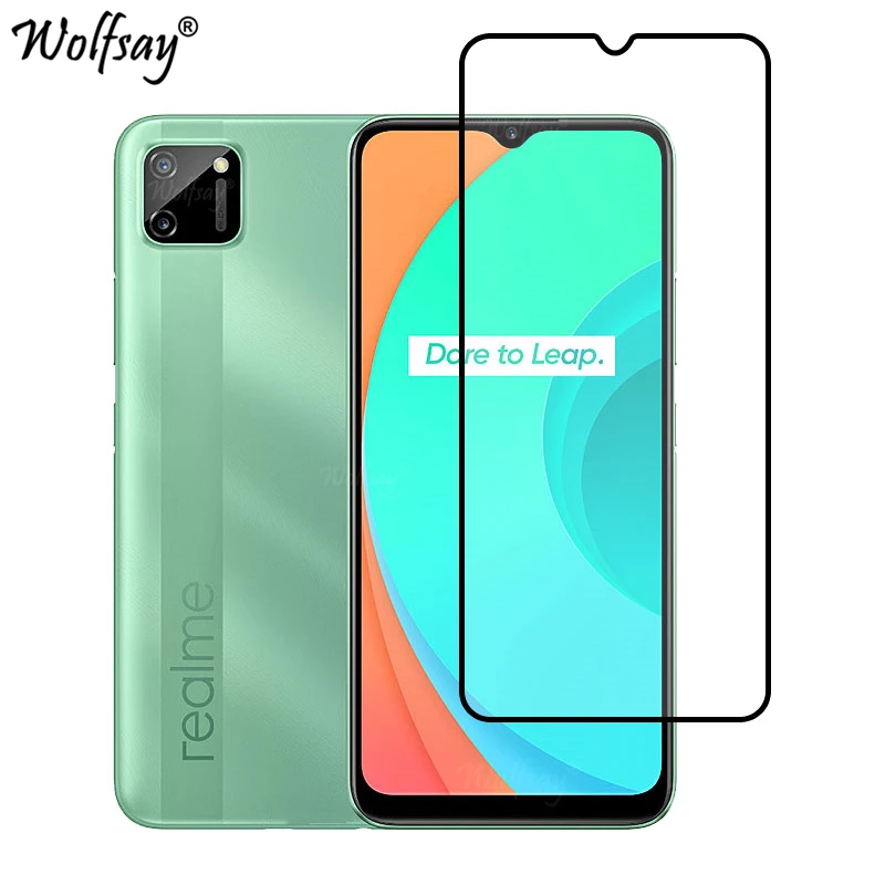 Full Cover Tempered Glass For Realme C11 2021 Screen Protector Realme C11 C21 C25S C67 C53 C55 Camera Glass For Realme C11 Glass