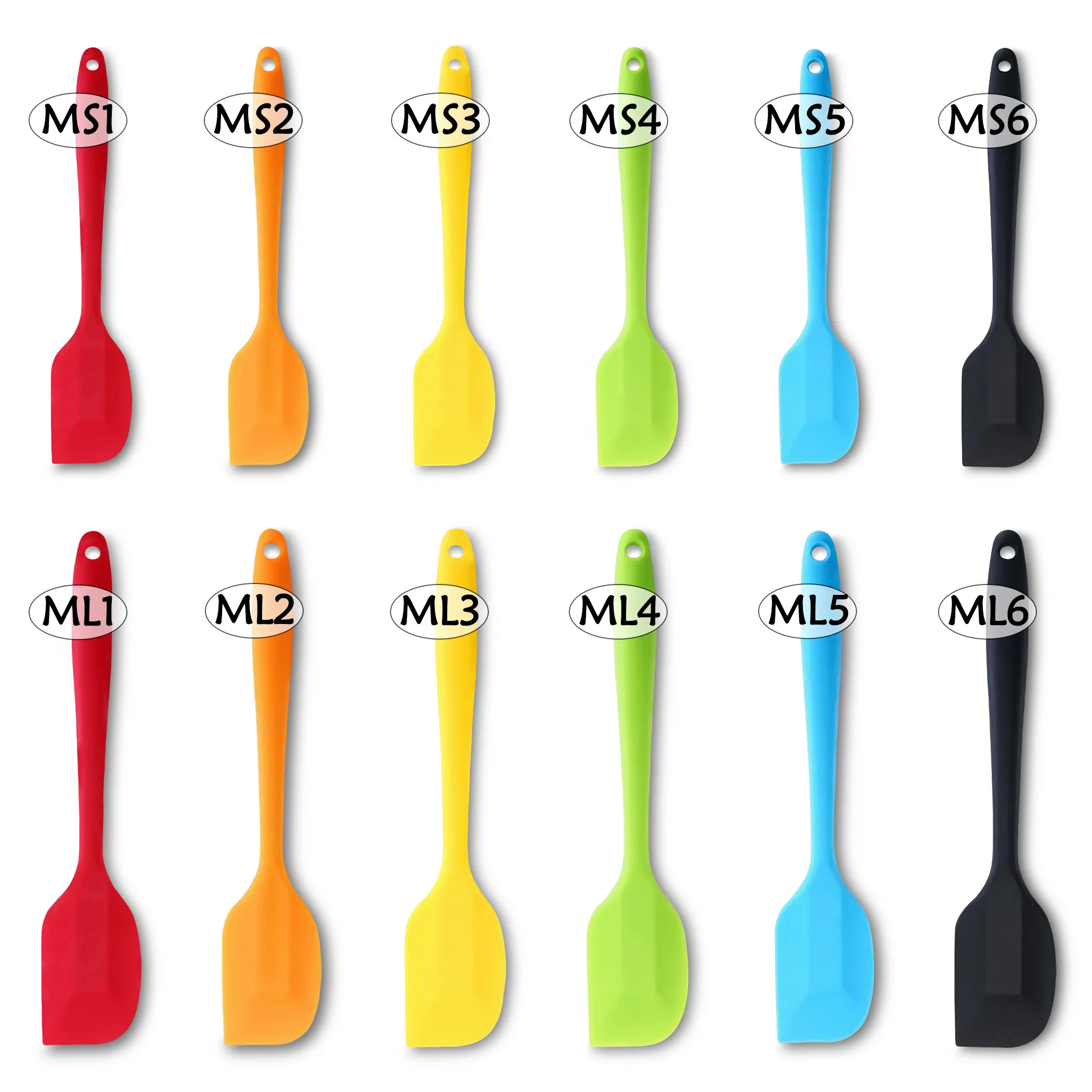 

Kinds Silicone Cake Spatulas Mixing Batter Heat-resistant Multi-purpose Scrapers