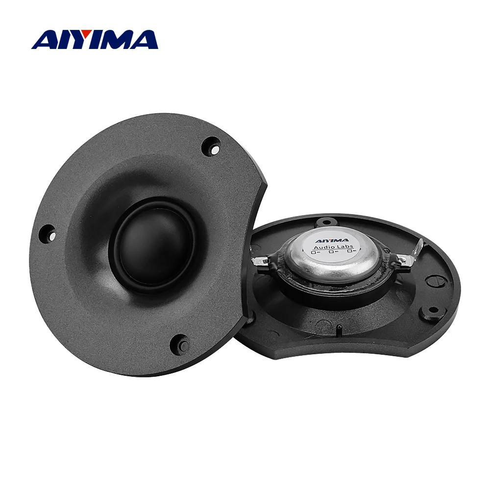 AIYIMA-Alto-falante de neodímio, alto-falante Tweeter, som DIY, alto-falante musical, HomeTheater, filme de seda, 12 Ohm, 50W, 2Pcs