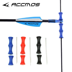 ACCMOS  Archery Guard Bowstring Finger Saver Tab Arrow Silicon Release Bow Accessory