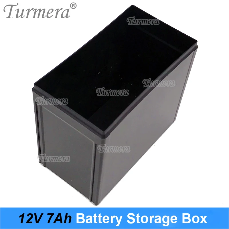 Turmera 12V Battery Storage Box Apply to 7Ah 10Ah 20Ah for Motorcycle Battery and 12V 24V Uninterrupted Power Supply Replace Use