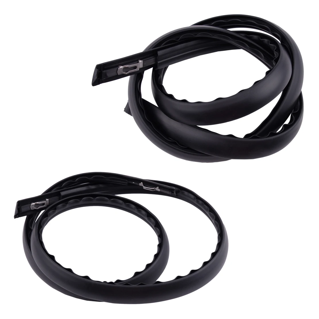 1 Pair Car Roof Weatherstrip Moulding Trim Seal Black Rubber Fit for Honda Civic 2012 2013 2014 2015