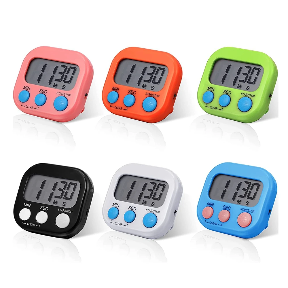 Digital Kitchen Timer Magnetic Countdown Timer Kitchen Loud Alarm Stopwatch Large Digits Timer for Cooking Baking Sports Games