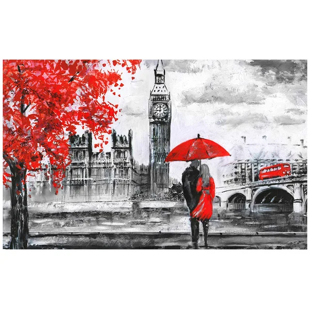 New 5d diy diamond painting London landscape wall art diamond embroidery sale full square round children gift diamond painting